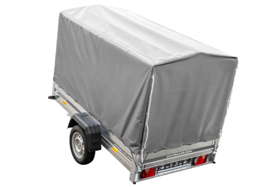PKW Anhänger 230x125 Garden Trailer 230 KIPP Unitrailer 750 kg mit Stützrad, 110 cm hoher Plane und Hochspriegel - Bild 9