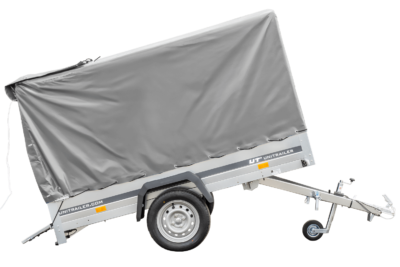 PKW Anhänger 230x125 Garden Trailer 230 KIPP Unitrailer 750 kg mit Stützrad, 110 cm hoher Plane und Hochspriegel - Bild 11